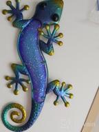 img 1 attached to Metal Gecko Wall Decor: Set Of 2 Indoor And Garden Art Sculptures For Patio And Yard review by Lucas Hale