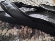 img 1 attached to V.Step'S Black Leather Flip Flops With Arch Support: Perfect For Men And Women With Plantar Fasciitis review by Jacob Sampino