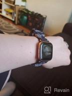 img 1 attached to Upgrade Your Fitbit Versa With TOYOUTHS Patterned Scrunchie Bands - Elastic, Stylish & Comfortable! review by Victor Shepherd