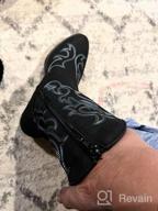 img 1 attached to Women'S Cowboy Boots 9800Mid Calf CowgirlWestern Embroidered Pull-On - Vepose Ladies' Boots review by Richard Deng