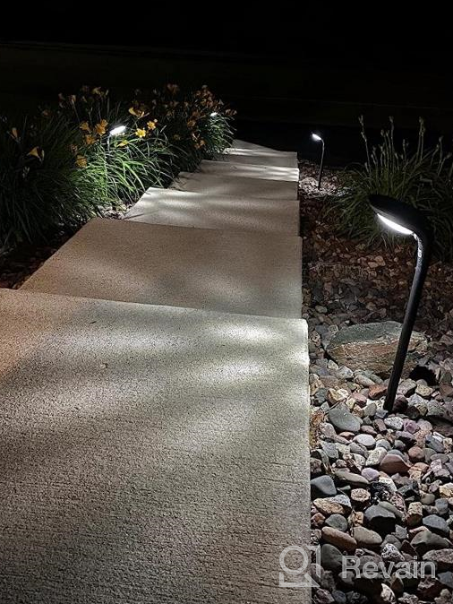 img 1 attached to JSOT Bright Solar Outdoor Pathway Lights 4 Pack - Waterproof Landscape Lighting For Garden Decor, Walkways, Yards, Driveways & Holiday Decorative Lamps review by Ronny Welch