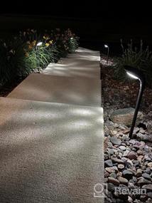 img 5 attached to JSOT Bright Solar Outdoor Pathway Lights 4 Pack - Waterproof Landscape Lighting For Garden Decor, Walkways, Yards, Driveways & Holiday Decorative Lamps