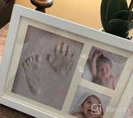 img 1 attached to WavHello Baby Handprint & Footprint Frame Kit, Clay Casting & Photo Memory Keepsake Frame, Baby Registry Gift & Baby Shower, Baby Boy Gift & Baby Girl Gift - First Impressions review by Quvarious Morrow