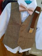 img 1 attached to Tweed Plaid Formal Brown Boys' Clothing and Suits & Sport Coats by Gioberti review by Brian Elliott