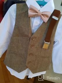 img 5 attached to Tweed Plaid Formal Brown Boys' Clothing and Suits & Sport Coats by Gioberti