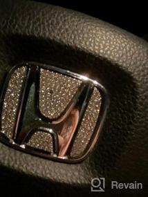 img 5 attached to Upgrade Your Honda Steering Wheel With Jaronx Crystal Bling Emblem - Sparkle-Up Your Commute!