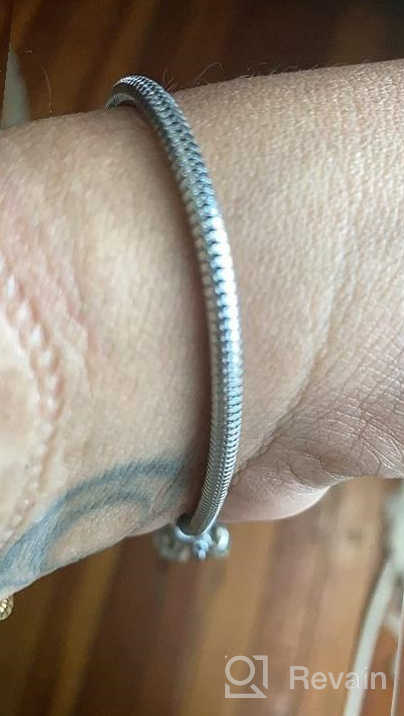 img 1 attached to GNOCE Stainless Steel Bangle Bracelet: The Perfect Jewelry for Girls review by Dana Black