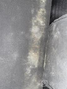 img 5 attached to HOMCOM 51 "Большая скамья для хранения из тафтинговой льняной ткани с мягким закрытым верхом - вересковый серый