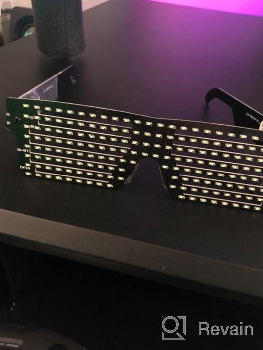 img 1 attached to Create Your Own Light Show: CYB Customizable LED Glasses With USB For Raves, Parties & More! review by Jim Velasco