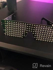 img 8 attached to Create Your Own Light Show: CYB Customizable LED Glasses With USB For Raves, Parties & More!