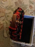 img 1 attached to High-Quality Kayder Hand Woven Paracord Bracelet: Embrace Retro Style with Adjustable D Shackle and Various Theme Accessories review by Craig Waters