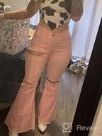 img 1 attached to Women'S Stretchy Distressed Skinny Jeans With Flared Hem review by Onur Donovan