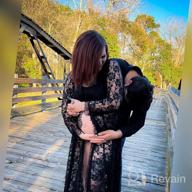 img 1 attached to Show Off Your Baby Bump In Style With ZIUMUDY Maternity Lace Maxi Dress For Photography review by Robert Johnson