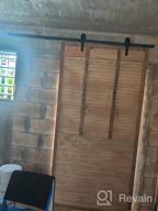 img 1 attached to Upgrade Your Home Decor With SKYSEN 6FT Sliding Barn Door Track Rail Kit - Quiet, Easy To Install And Stylish Lite Version - Manual Included - Black (J-Lite) review by James Ohlrogge