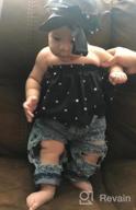 img 1 attached to Adorable Baby Girl'S Polka Dot Top And Ripped Jeans Outfit With Headband review by Eric Sharp