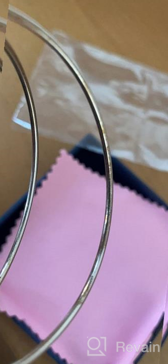 img 1 attached to T400 925 Sterling Silver Gold Rosegold Hoop Earrings: Stylish Lightweight Hoops for Women & Girls - Perfect Birthday Gift! review by Jon Russell