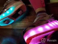 img 1 attached to Enhance Fun and Style with AIkuass Roller Shoes - LED Sneakers for Girls, Boys, and Kids review by Jimmy Montalvo