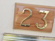 img 1 attached to QCAA Traditional Forged Brass House Number 7, 4", Brushed Satin Nickel, 1 Pack review by Brian Rogers