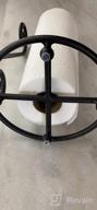 img 1 attached to Black Heart Shaped Paper Towel Holder - Stylish Wrought Iron Stand For Countertops By RTZEN-Décor review by Marko Forth