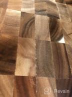 img 1 attached to Roro Wood Square End-Grain Chef Cutting Board And Block, 14 Inch Acacia Square review by Chris Nako