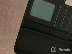 img 5 attached to Флип-кошелек ручной работы с блокировкой RFID, слотами для карт и съемным ручным ремешком для IPhone SE 2020/7/8, Skycase - черный чехол для iPhone 4,7 дюйма