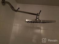 img 1 attached to Aisoso Shower Extension Arm - Adjustable Height And Angle Arm With Premium Solid Brass Construction And Anti-Leak Design review by Dewey Tory
