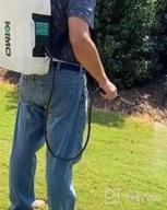 img 1 attached to Effortlessly Maintain Your Garden With KIMO 3 Gallon Electric Backpack Sprayer- 20V Battery Powered With 3 Water Nozzles And 2 Extended Wands review by David Stewart