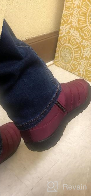 img 1 attached to Women'S Waterproof Snow Boots -Warm Ankle Booties With Anti-Slip Sole For Outdoor Activities, Cozy Lined Winter Shoes By Gracosy review by Bubba Baldwin