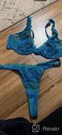img 1 attached to Floral Lace Bra And Panty Set: Exotic 2 Piece Lingerie For Women With Underwired Support review by Aaron Hawk