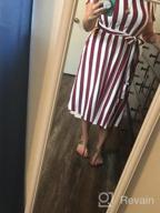 img 1 attached to Chic And Comfy: Levaca Striped Midi Dress With Pockets For Women review by Heidi Harter
