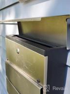 img 1 attached to Decaller Stainless Steel Wall Mounted Mailbox With Key Lock And Transparent Waterproof Cover - 15.4" X 12"X 4.8 review by Mike Wheeler
