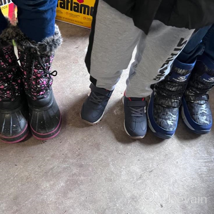 img 1 attached to 👢 GUBARUN Waterproof Black1 Boys' Outdoor Boots: Sturdy and Stylish Footwear review by Nick Granner
