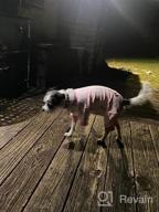 img 1 attached to Stretchable Yellow Duck Dog And Cat Pajamas For Small Dogs - Soft Material Dog Apparel For Comfy Sleepwear review by Demetrius Holt