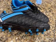 img 1 attached to Brooman Kids Athletic Soccer Cleats: High-Performance Firm Ground Football Shoes for Boys and Girls – Ideal for Outdoor Play review by Amy Lindsey