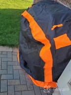 img 1 attached to Protect Your Grill From The Elements With Gulrear Waterproof BBQ Cover - 58 Inch With Adjustable Straps And Waterproof Zipper review by Christopher Holker
