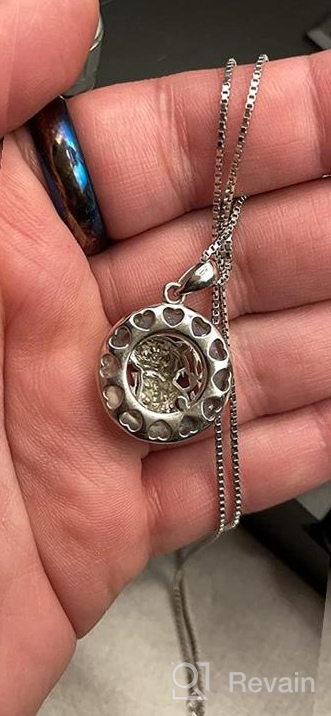 img 1 attached to 🐝 YOSOPRETTY Bee Necklace - 925 Sterling Silver Bumblebee Pendant with Crystal Honey Bee. Ideal Jewelry Gift for Best Friend, Mom, Daughter, Wife, Sister, and Bee Lovers review by Carrie Robinson