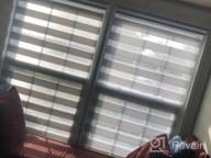 img 1 attached to LUCKUP White Horizontal Zebra Dual Roller Blinds Day And Night Curtains - Easy To Install 17.7" X 59" Window Shade - Optimal For SEO review by Jose Wititsuwannakul