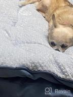 img 1 attached to Furhaven Large Orthopedic Dog Bed: Minky Plush & Suede Pillow Top Mattress With Removable Washable Cover, Ideal For French Roast Lovers - Large Size review by Nathan Byard