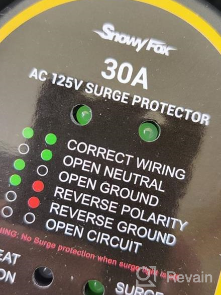 img 1 attached to SnowyFox 50A RV Surge Protector With 4200J Surge Protection, LED Indicators And Waterproof Cover For RV Trailer Camper Circuit Analyzer Power Defender Voltage Monitor review by Thong Pilla