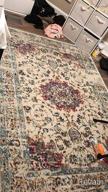 img 1 attached to Add Elegance To Your Space With A Pink Traditional Persian Rug - 5' X 7' From Rugshop review by Ramesh Eastep