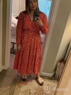 img 1 attached to Women'S Long Sleeves Polka Dot V Neck Midi Dress - Fall Cotton Casual Flowy review by Jared Winebrenner