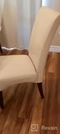 img 1 attached to 6-Pack Stretch Dining Chair Covers In Textured Taupe Checked Jacquard Fabric – Parsons Chair Slipcovers For Dining Room – Chair Protectors To Keep Your Chairs Pristine review by Sarah Pullen