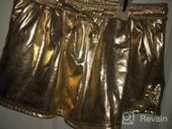 img 1 attached to Tandisk Women'S Yoga Hot Shorts Shiny Metallic Pants With Elastic Drawstring review by Rob Bishop