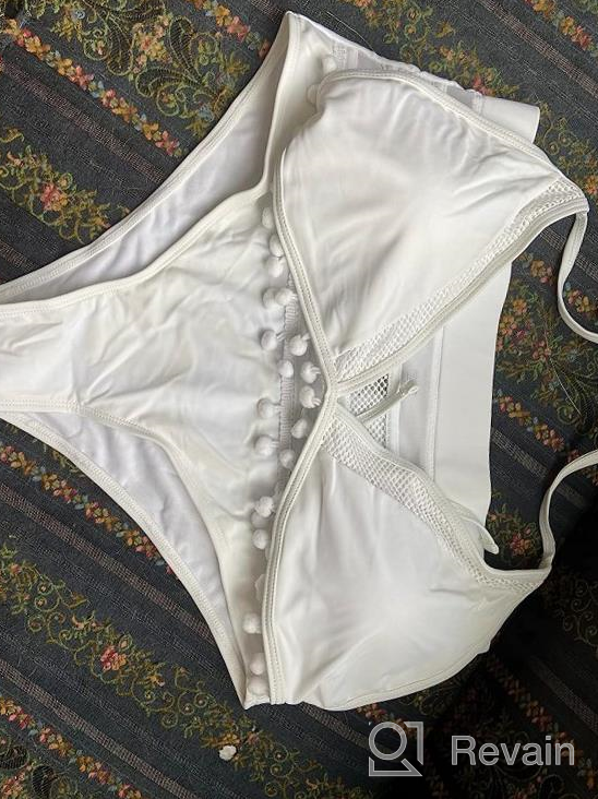 img 1 attached to High-Waisted Tassel Bikini Set For Women - Halter Straps Two-Piece Swimsuit By Bdcoco review by Brittany Jones