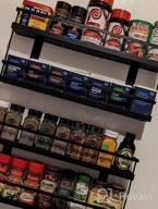 img 1 attached to Maximize Your Kitchen Space With MEIQIHOME 4 Tier Spice Rack Organizer - Perfect Storage Solution For Pantry, Cabinet, Door, Wall Mount, And Countertop In Sleek Black Design! review by Chad Aguirre