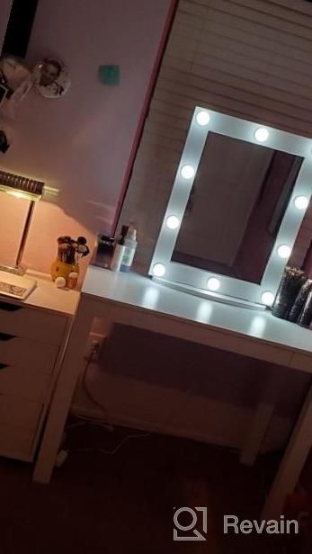 img 1 attached to Waneway Hollywood Vanity Mirror With Lights - Illuminate Your Beauty Routine In Style review by Brad Russell