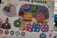 картинка 1 прикреплена к отзыву Dreampark Монтессори игрушки для детей 1-2 лет - Деревянные игрушки для сортировки и складывания для мальчиков и девочек - Игрушка для распознавания цветов и форм, развивающая навыки, подарки для детей от 12 до 18 месяцев. от Travis Carter