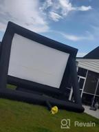 img 1 attached to 17-Ft Outdoor And Indoor Inflatable Movie Projector Screen With Blower - Front And Rear Projection Support - Blow Up Mega Movie Screen Ideal For Parties - Easy Setup - Sewinfla review by Michael Skerving