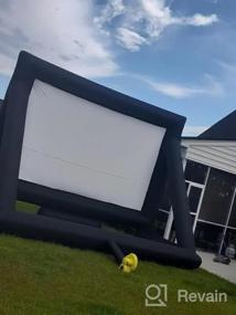 img 7 attached to 17-Ft Outdoor And Indoor Inflatable Movie Projector Screen With Blower - Front And Rear Projection Support - Blow Up Mega Movie Screen Ideal For Parties - Easy Setup - Sewinfla