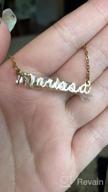 img 1 attached to 18K Gold Plated Personalized Name Necklace - Ideal Bridesmaid or New Mom Gift for Women by Awegift Jewelry review by Tommy Woods